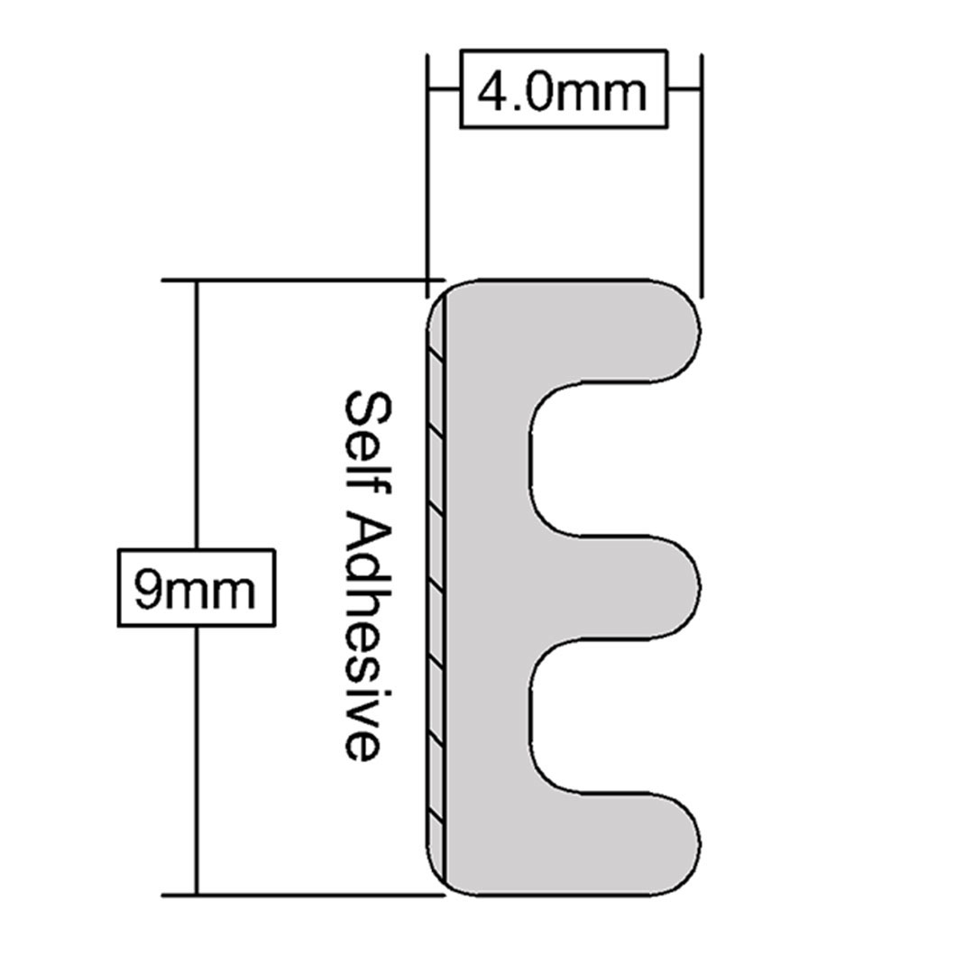 E Profile Seals Measurements