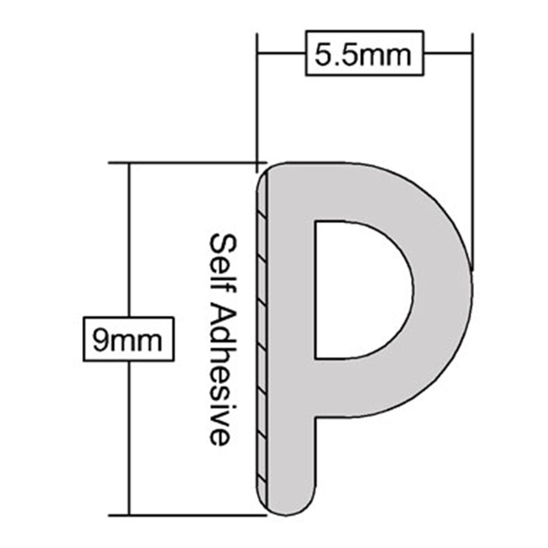 P Profile Seals Measurements