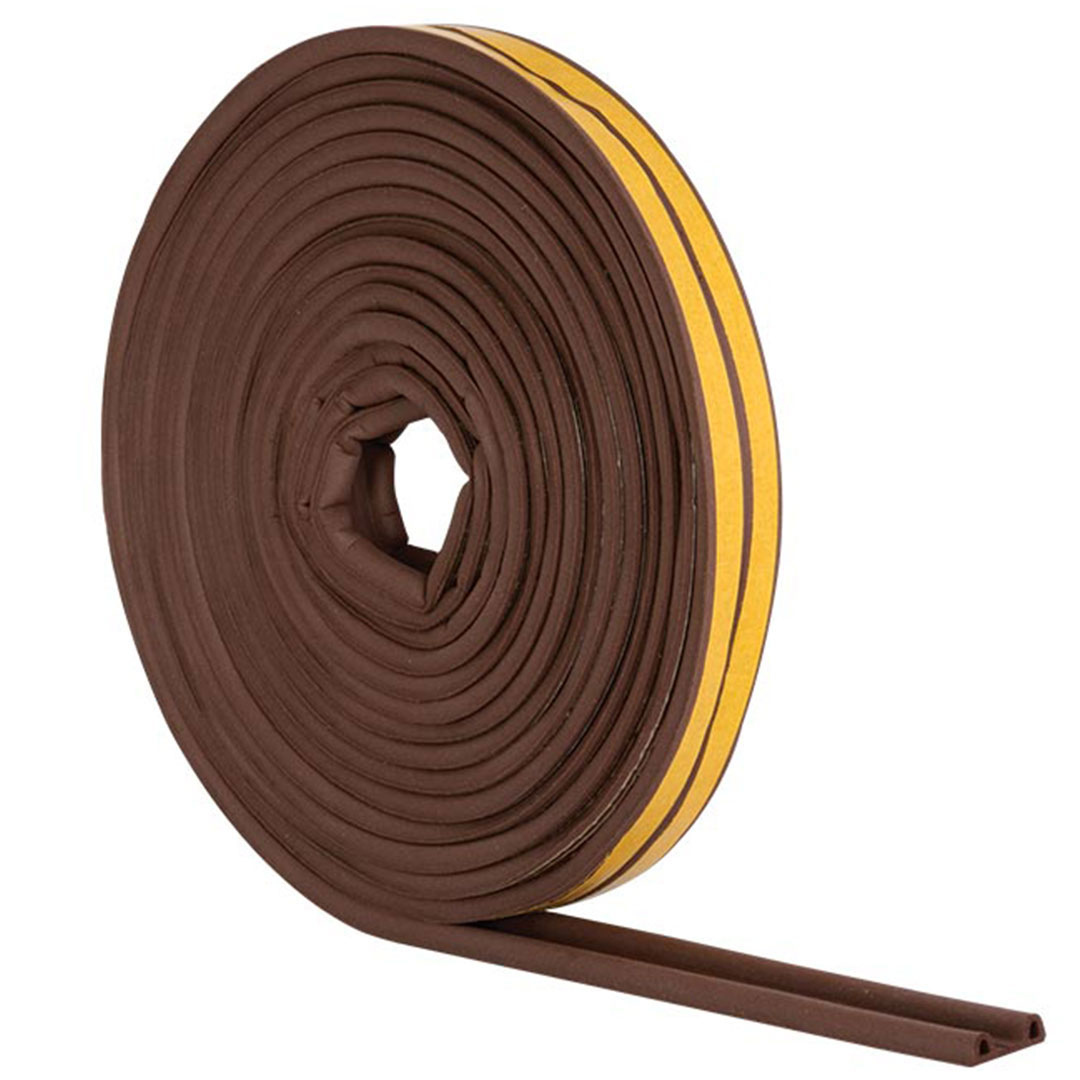 P Profile Door/Glazing Seal Brown Colour