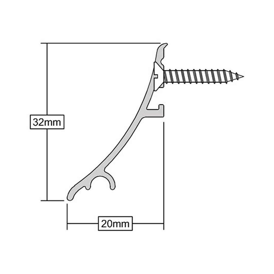 Stormguard Rain Deflector 32mm Measurements