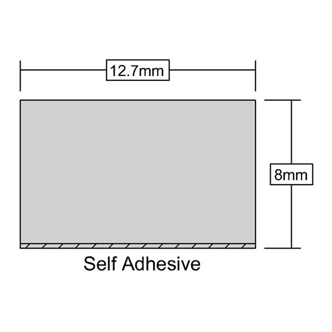 Stormguard Self Adhesive Extra Thick Seals Measurements